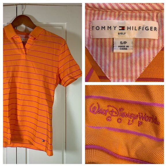 Tommy Hilfiger Other - Tommy‎ Hilfiger Golf Polo Womens Small Shirt Walt Disney World Orange Preppy Top